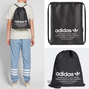 Adidas originals waterproof string backpack bag